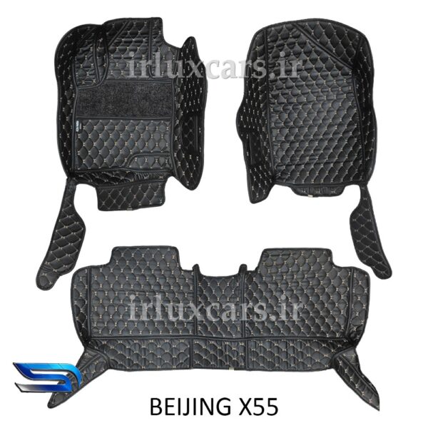 BEIJING-X55 کفپوش بیجینگ X55 شش بعدی گلدوزی موکت دار