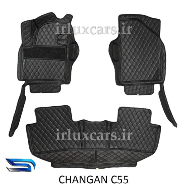 کفپوش چانگان CS55 شش بعدی گلدوزی موکت دار