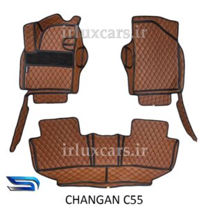 کفپوش چانگان CS55 شش بعدی گلدوزی موکت دار