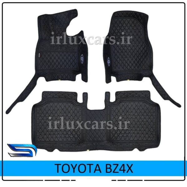 TOYOTA-BZ4X کفپوش گلدوزی تویوتا BZ4X موکت دار 6 بعدی