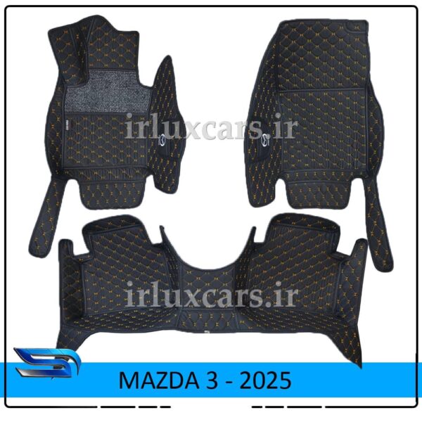 کفپوش گلدوزی مزدا3 2025 موکت دار 6 بعدی
