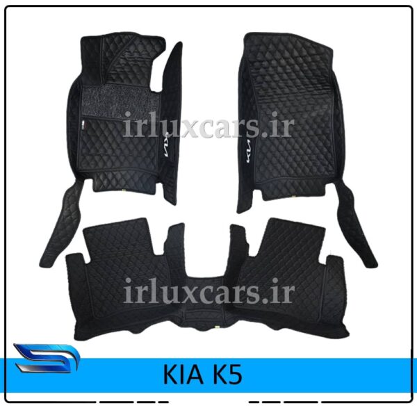 31 (18) کفپوش گلدوزی کیا اپتیما K5 موکت دار شش بعدی