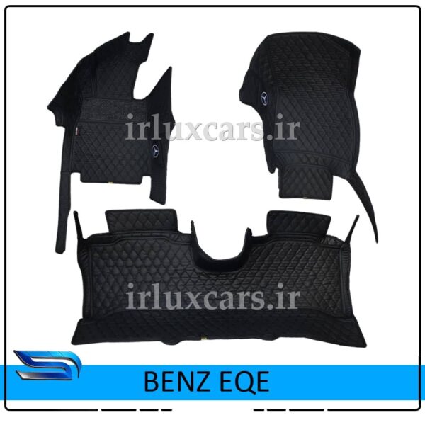 کفپوش گلدوزی بنز EQE موکت دار شش بعدی