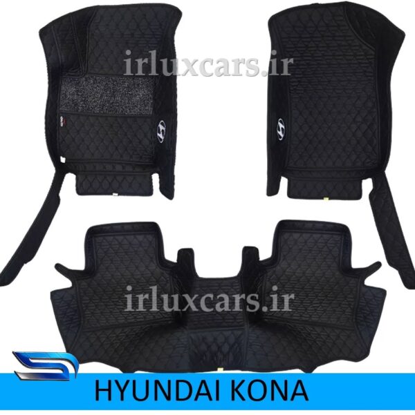 HYUNDAI-KONA کفپوش گلدوزی هیوندای کونا موکت دار شش بعدی