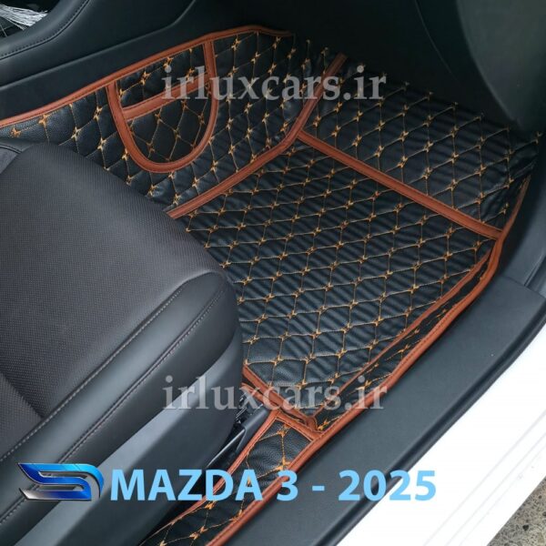 کفپوش گلدوزی مزدا3 2025 موکت دار 6 بعدی