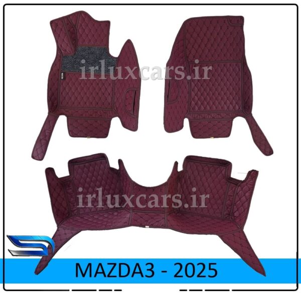 کفپوش گلدوزی مزدا3 2025 موکت دار 6 بعدی