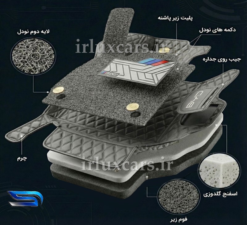 کفپوش گلدوزی نودل دار